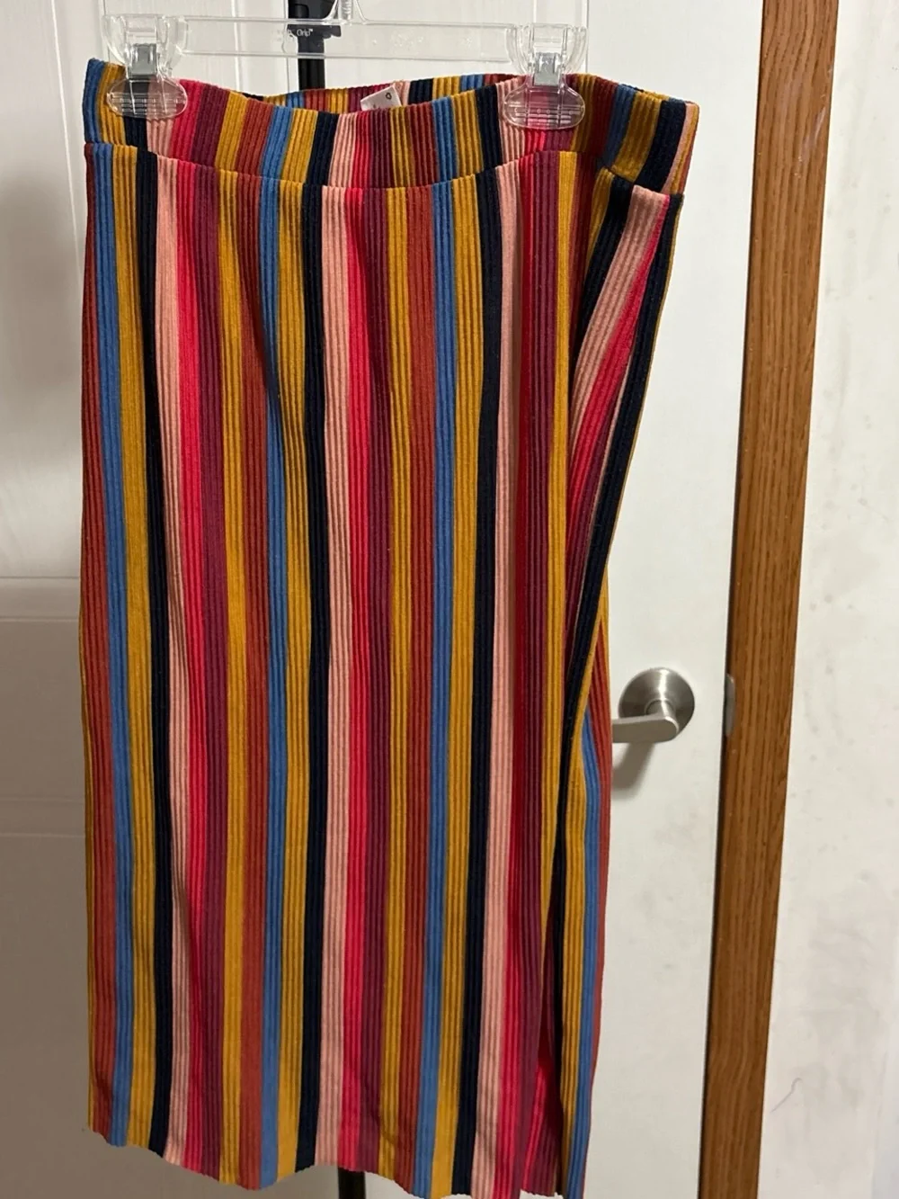 wild fable Multicolor Vertical Stripe Ribbed Skirt